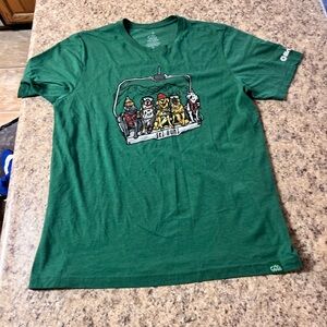 Wild Tribute Ski Bums dogs shirt